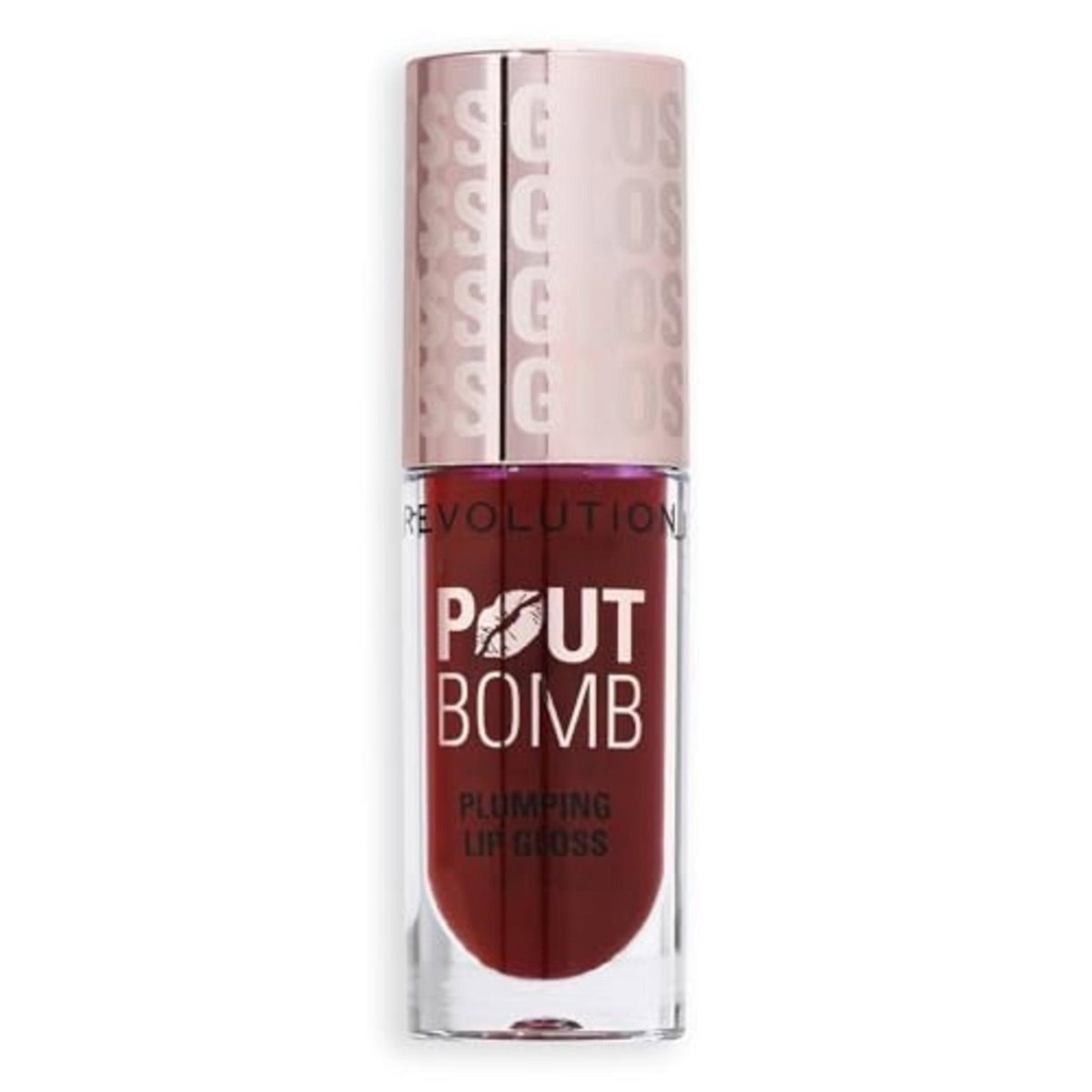 Makeup Revolution, Plump & Shine, Plumping, Lip Gloss, Jelly Berry Mauve, 4.6 ml