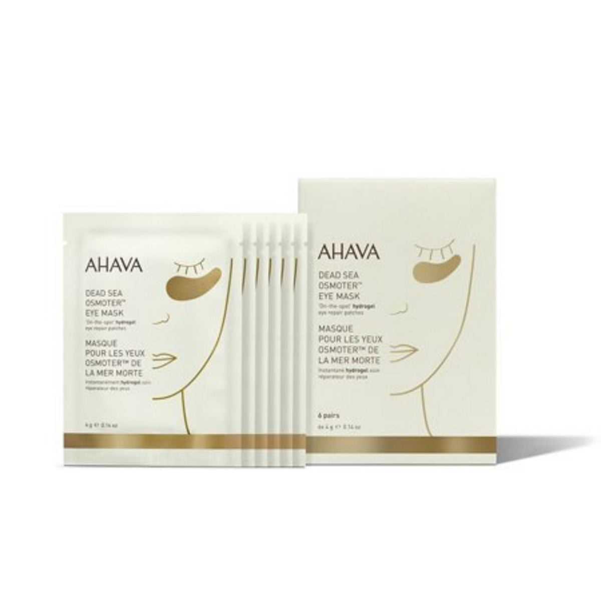Set, Ahava, Dead Sea Osmoter, Reparative, Eye Patch, 6 pcs, 4 g