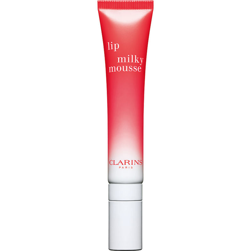 Clarins, Lip Milky Mousse, Satin Finish, Lip Balm, 01, Milky Strawberry, 10 ml