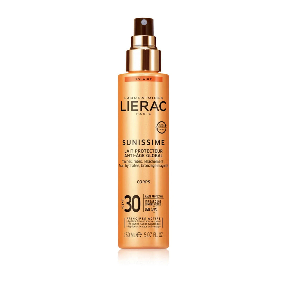Lierac, Sunissime, nuo senėjimo, apsauginis losjonas nuo saulės, SPF30, 150 ml
