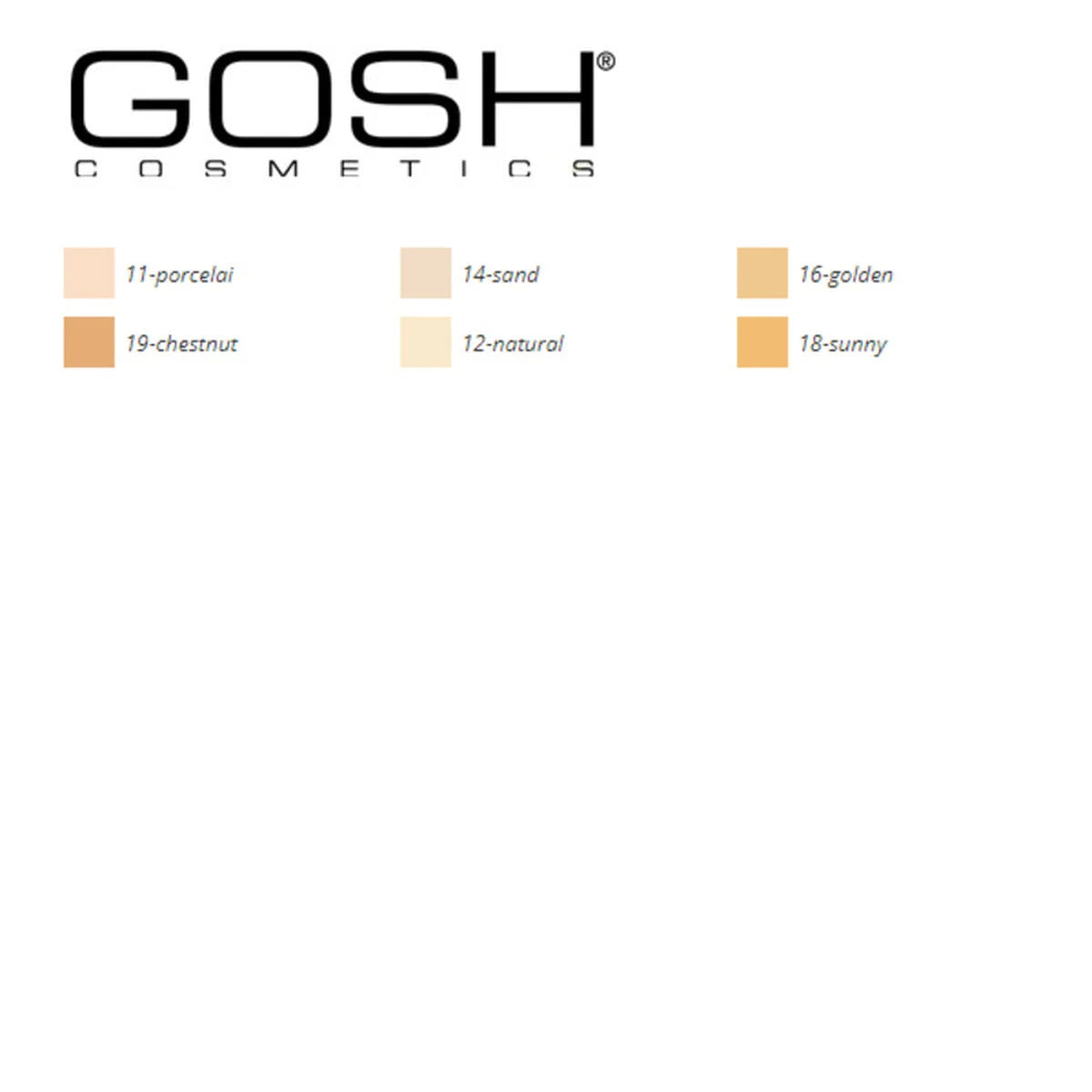 Liquid Make Up Base X-Ceptional Wear Gosh Copenhagen (35 ml) product packaging