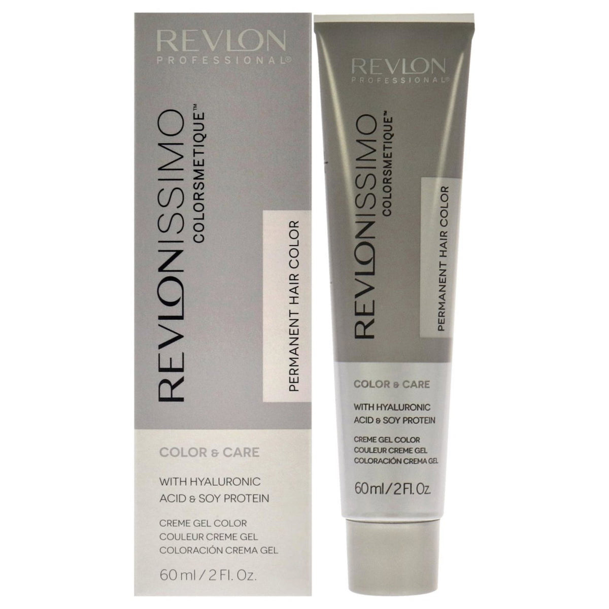 Revlon, Revlonissimo Colorsmetique, Hyaluronic Acid, Permanent Hair Dye, 8.21 Light Iridescent Ash Blonde, 60 ml