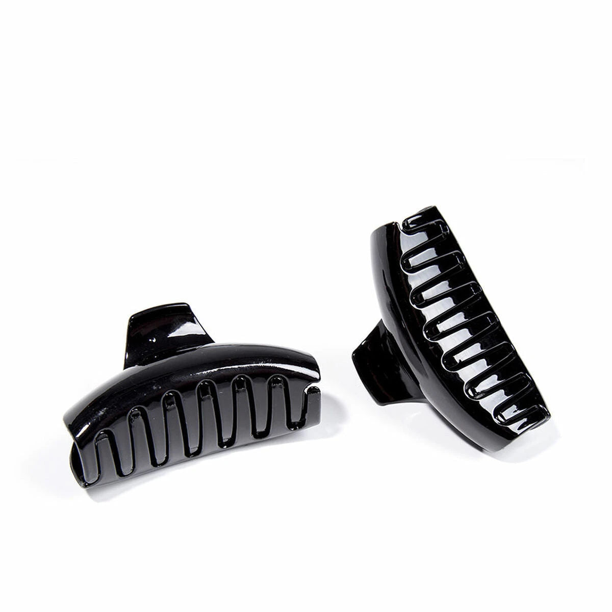Hair clips Inca Pinza Grande Black 2 Units product packaging