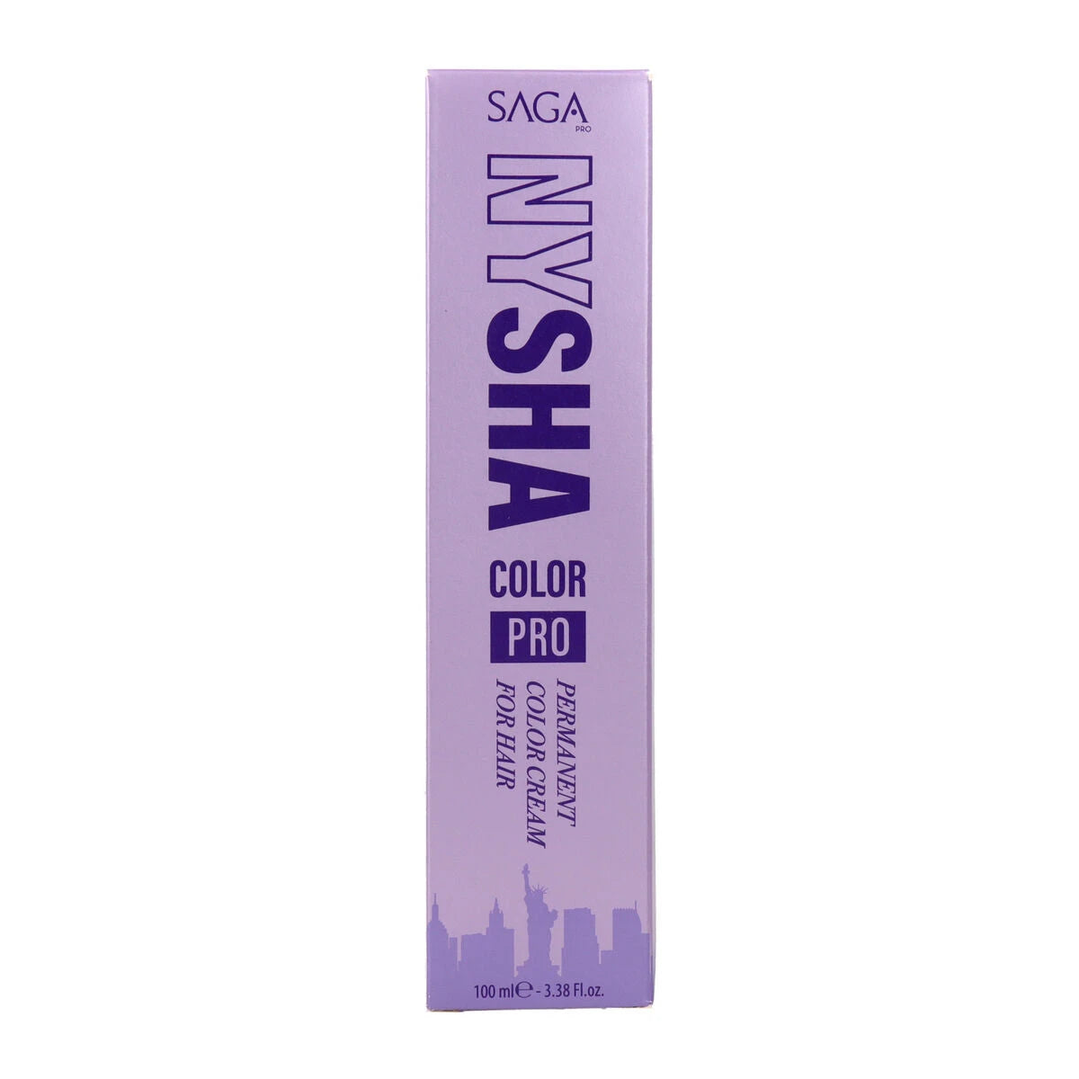 Permanent Dye Saga Pro Nysha Color Nº 10.34 100 ml product packaging