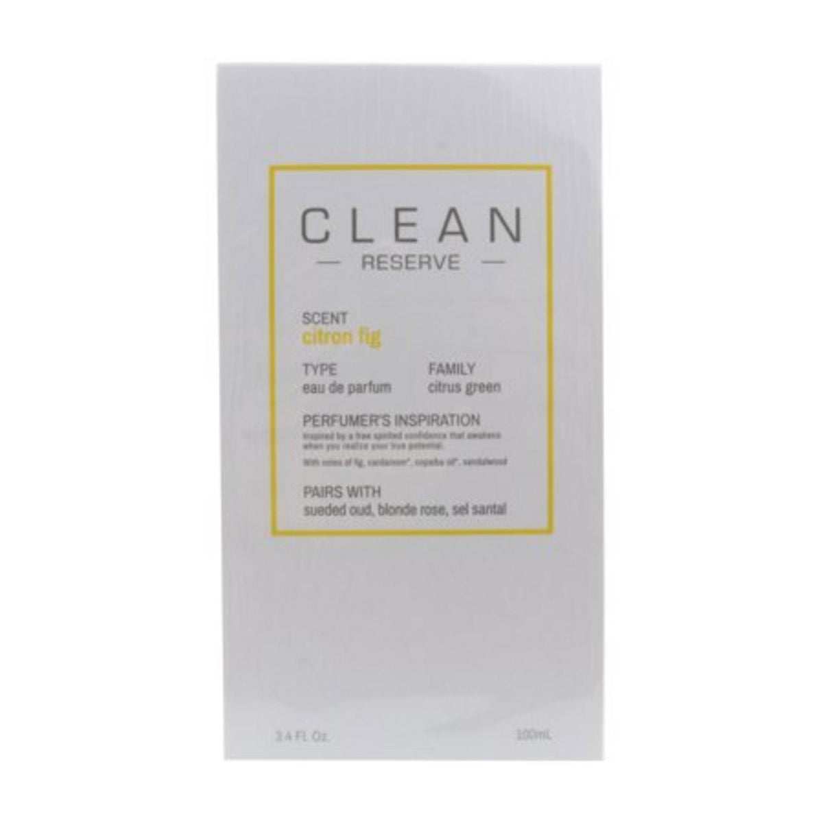 Clean, Reserve - Citron Fig, Eau De Parfum, Unisex, 100 ml
