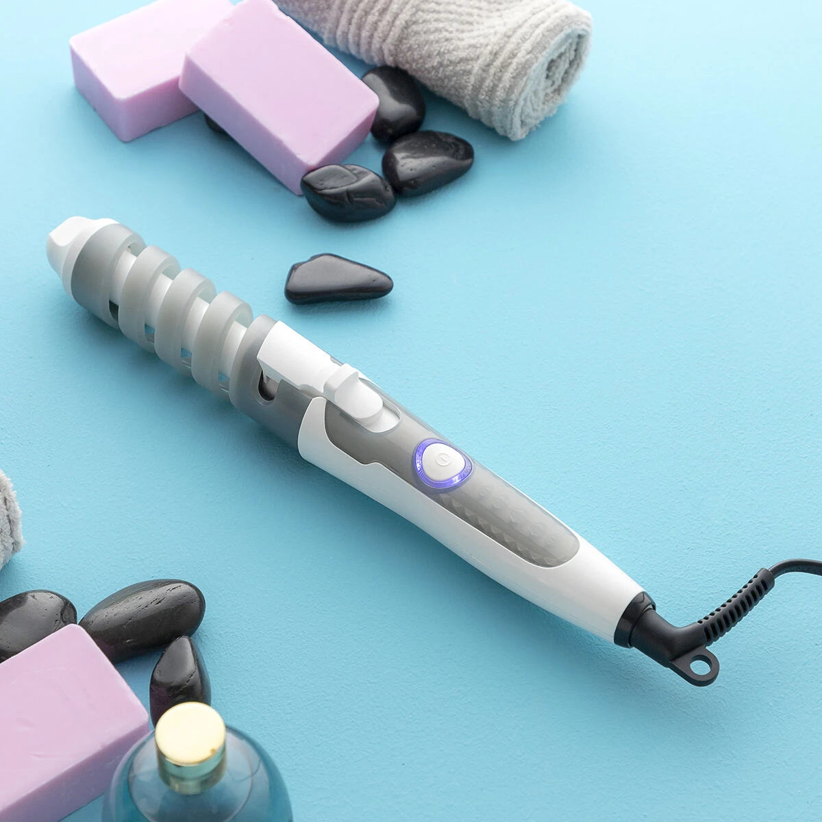 Ceramic Spiral Curling Iron Spihair InnovaGoods product packaging