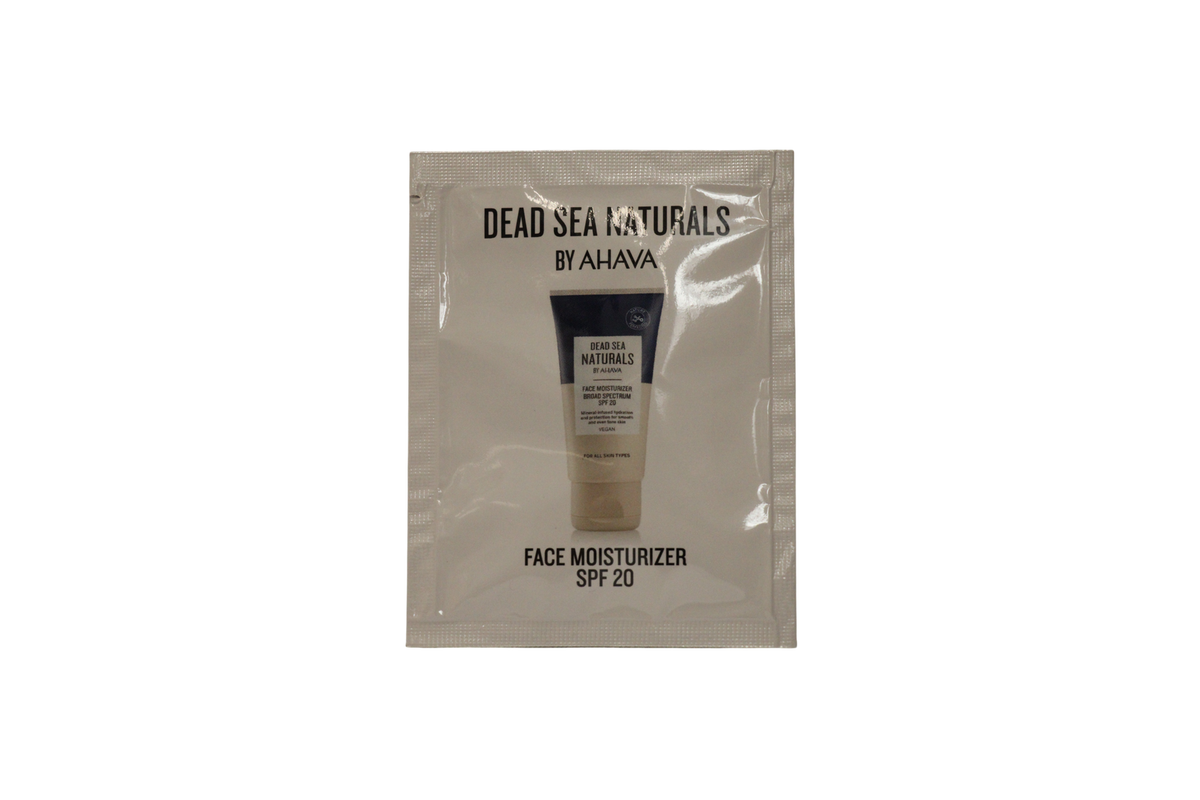 Ahava Dead Sea Naturals drėkinamasis veido kremas SPF 20 - 3 ml Sample