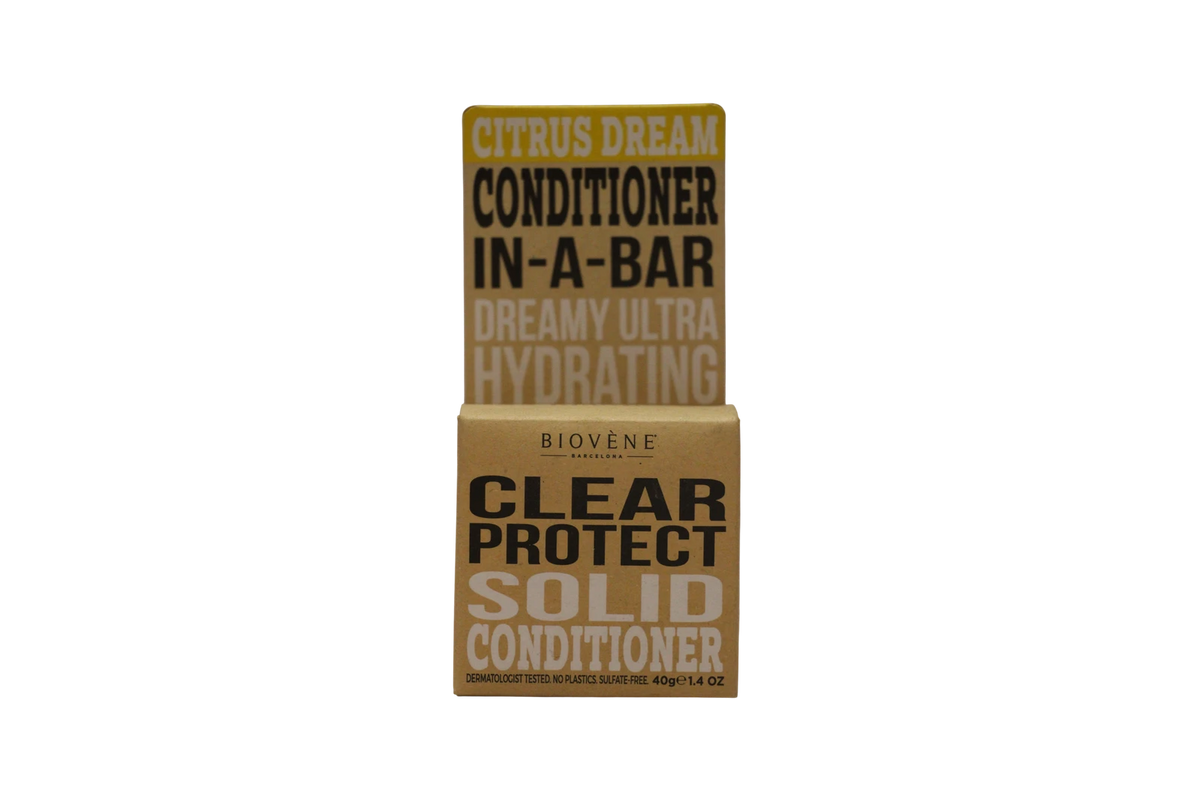 Biovene, Conditioner In A Bar, citrusiniai vaisiai, kietasis plaukų kondicionierius, minkštinantis, 40 g *Tester