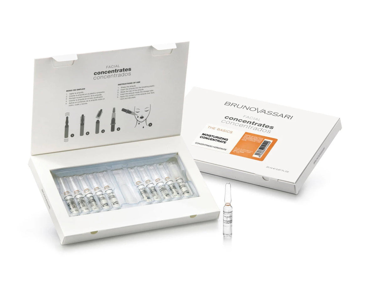Set, Bruno Vassari, The Basics, Salicylic Acid, Moisturizing, Concentrate, For Face, 10 pcs, 2 ml