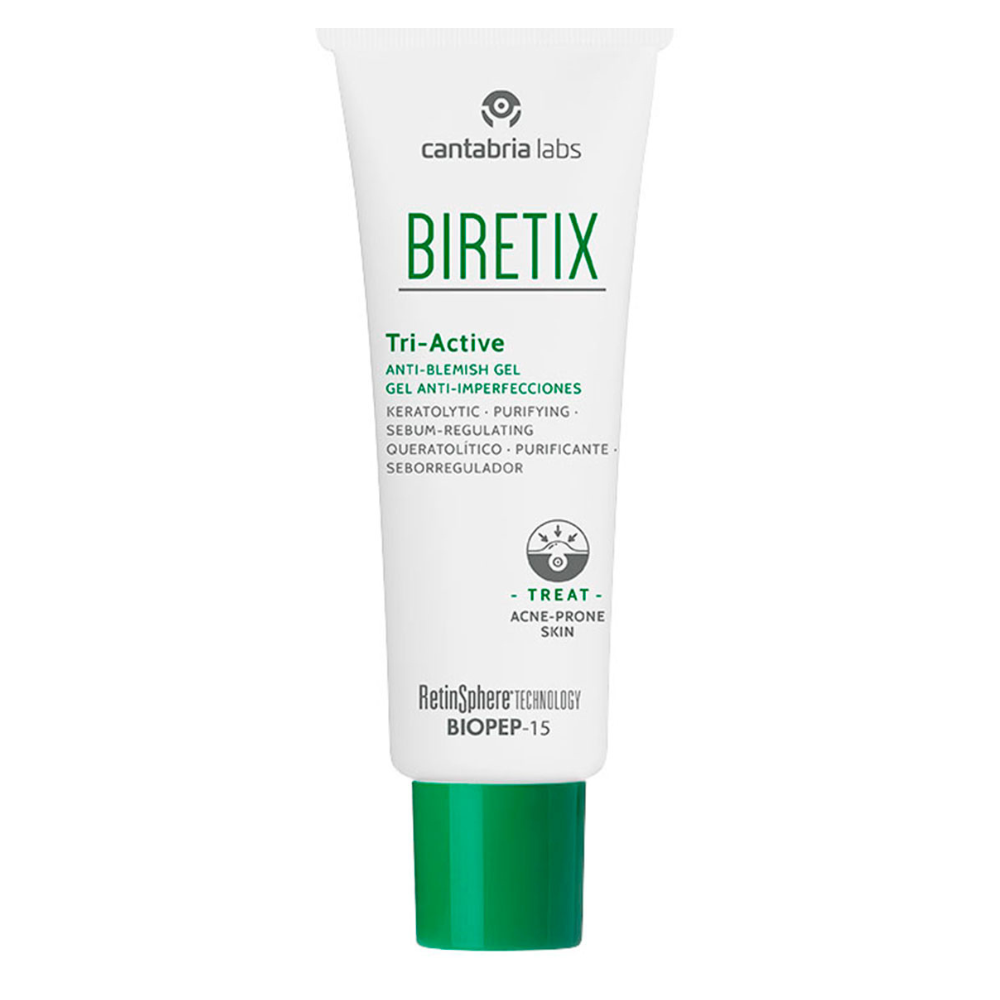 Cantabria Labs Biretix Tri-Active gelis nuo odos netobulumų 50 ml