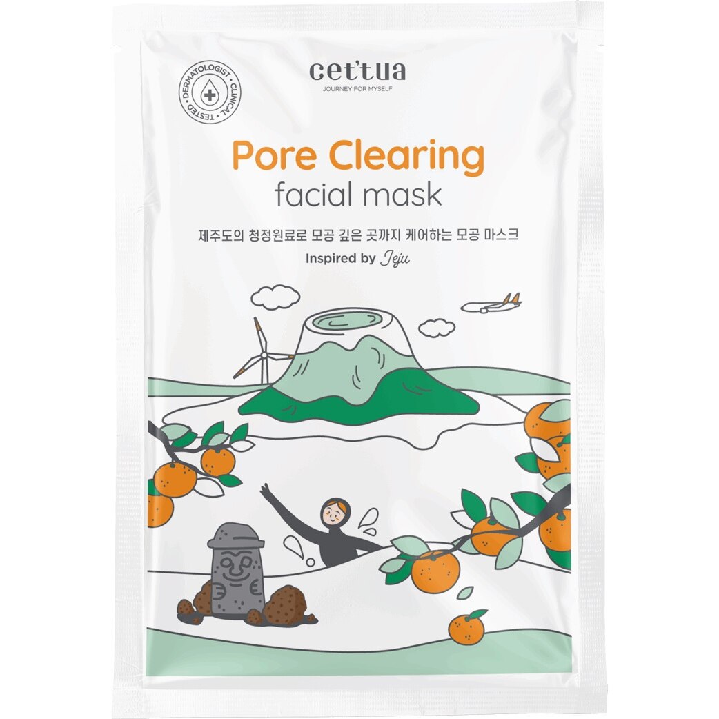 Cettua Jeju poras valanti lakštinė kaukė 20 g
