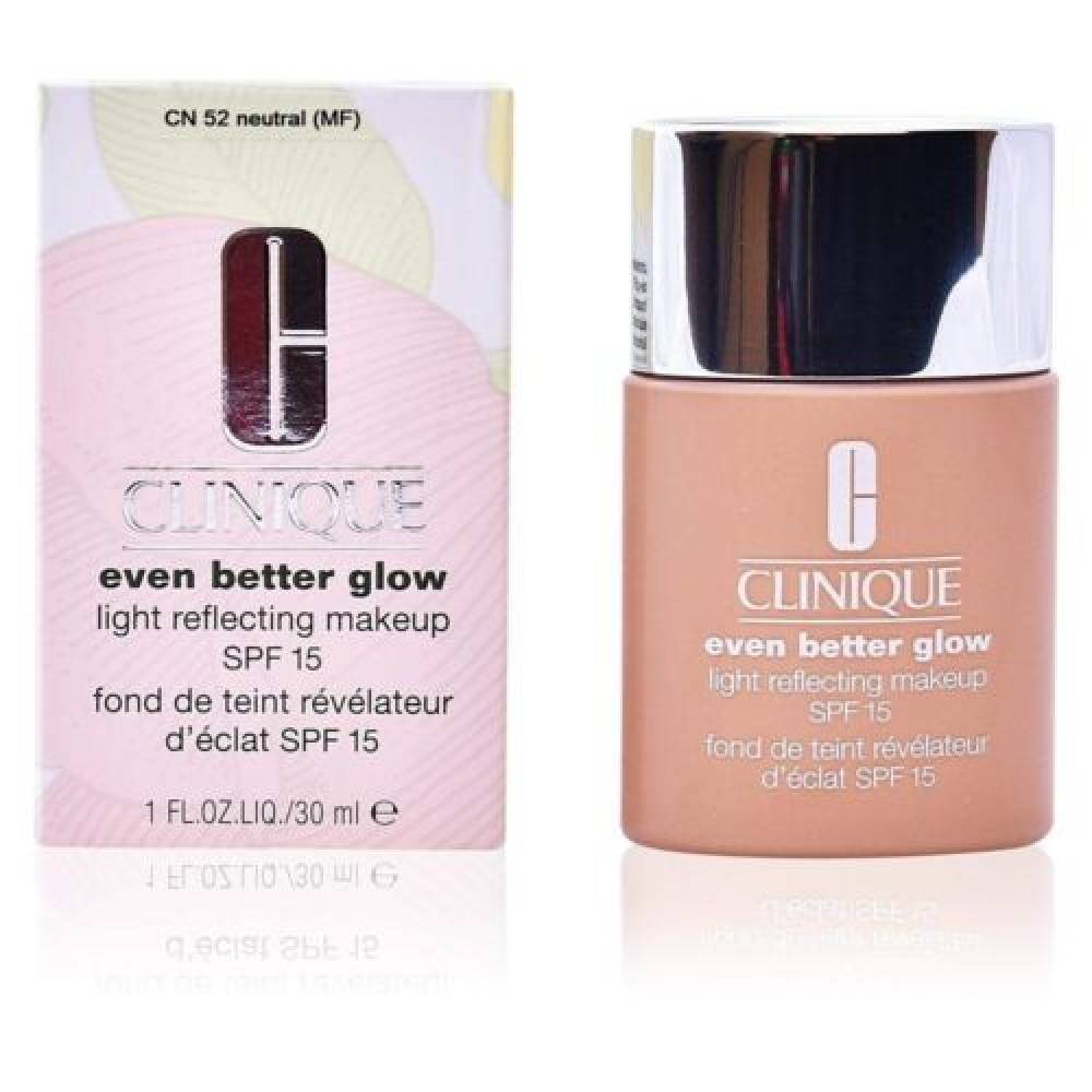 Clinique, Even Better Glow, Paraben-Free, Light Reflecting, Liquid Foundation, CN 52, Neutral, SPF 15, 30 ml