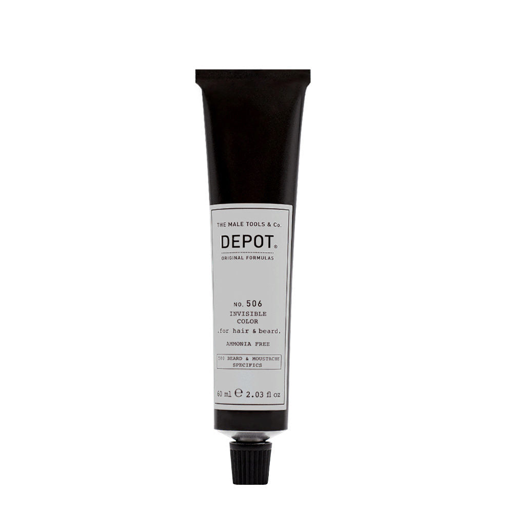 Depot No. 506 Invisible Color pusiau ilgalaikiai plaukų dažai Natural Titanium 60 ml