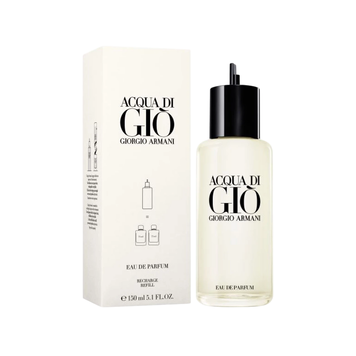 Giorgio Armani, Acqua di Gio, Eau De Toilette, For Men, Refill, 150 ml