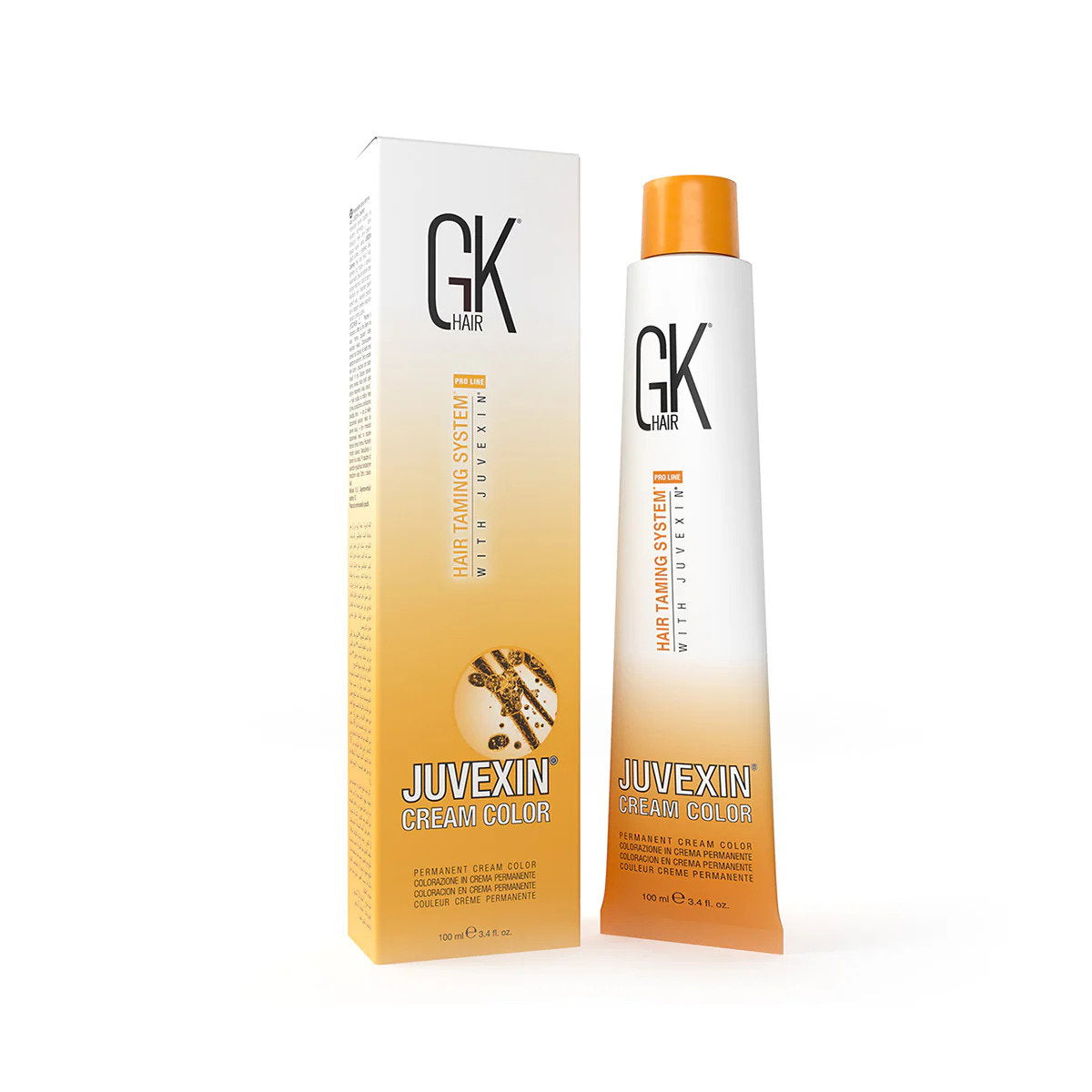 Global Keratin, Cream Colour, Permanent Hair Dye, 7.17 Matt Blonde, 100 ml
