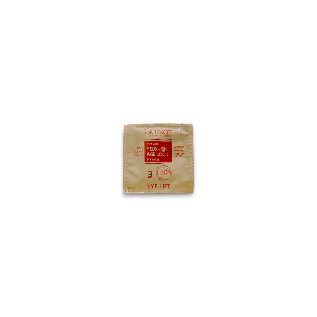 Set, Guinot, Age Logic, Eye Cream Mask, 4 pcs, 5.5 ml