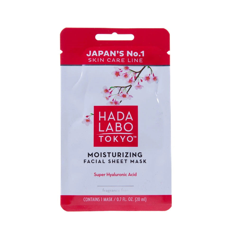 Hada Labo Tokyo, Hada Labo, hialurono rūgštis, drėkinamoji, lakštinė kaukė, veidui, 20 ml
