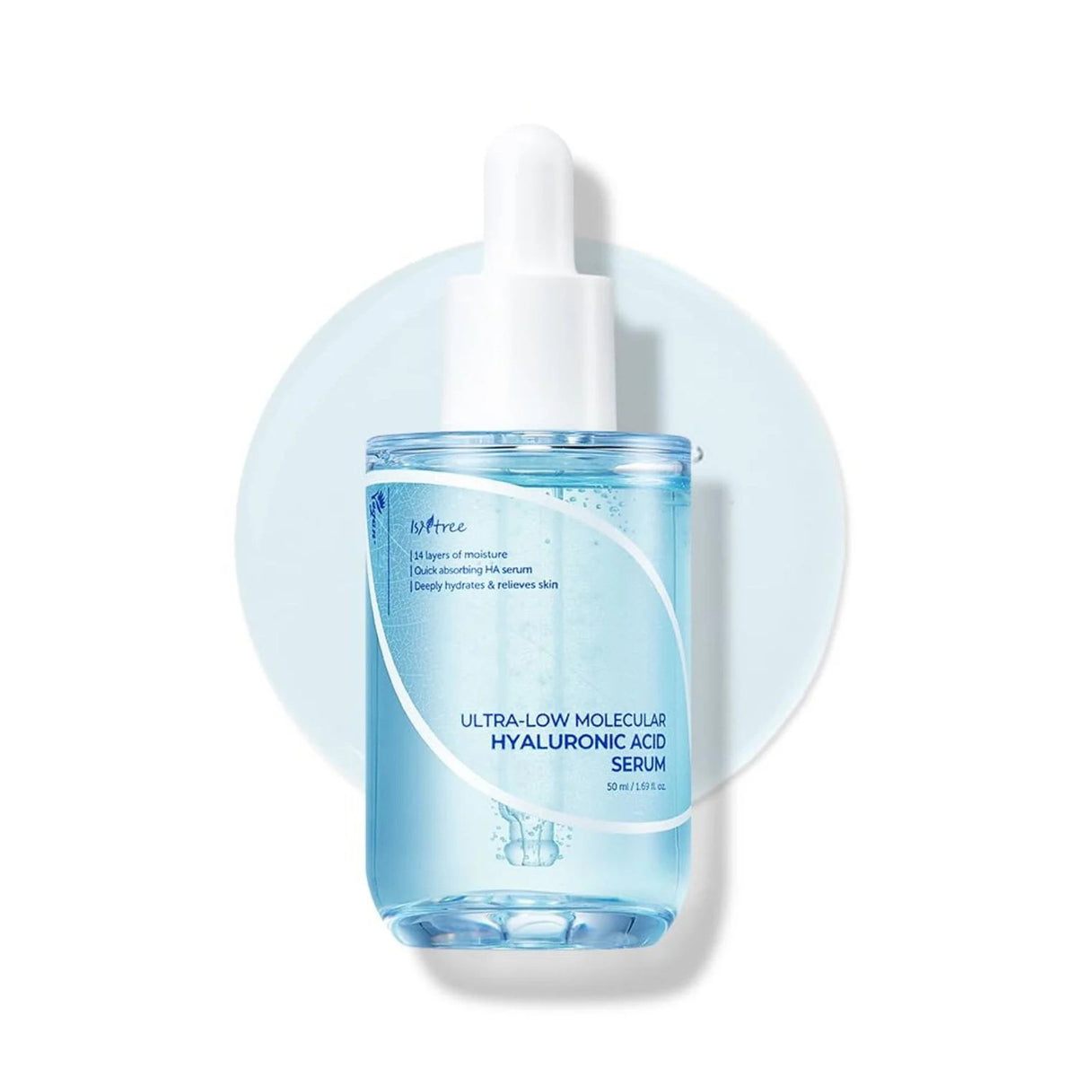 Isntree, Ultra-Low Molecular Hyaluronic Acid, Hydrating, Daily, Serum, For Face, 50 ml