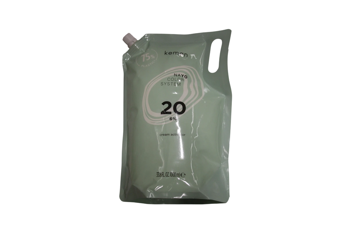 Kemon, Nayo Cream Activator, Plaukų dažų aktyvatoriaus losjonas, 20, 20, 1000 ml