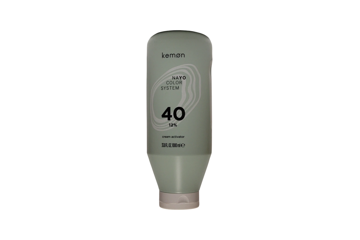 Kemon, Nayo Cream Activator, plaukų dažų aktyvatoriaus losjonas, blizgesys, 40, 40, 1000 ml