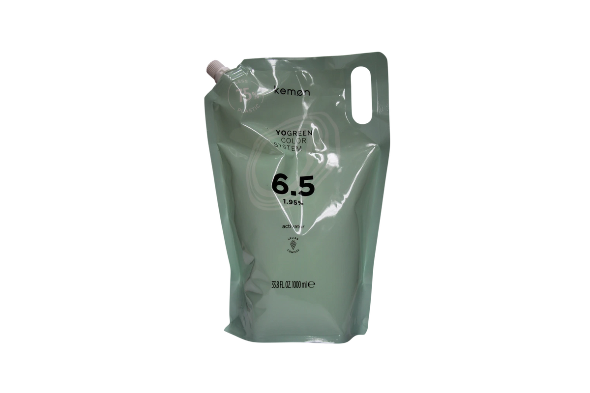 Kemon, Yo Green aktyvatorius, plaukų dažų aktyvatoriaus losjonas, 6.5 vol, 1.95%, 1000 ml