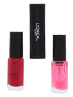 L'Oreal Paris, Infallible, Nail Polish 2-In-1, 020, Fuschia For Life, 2 x, 5 ml