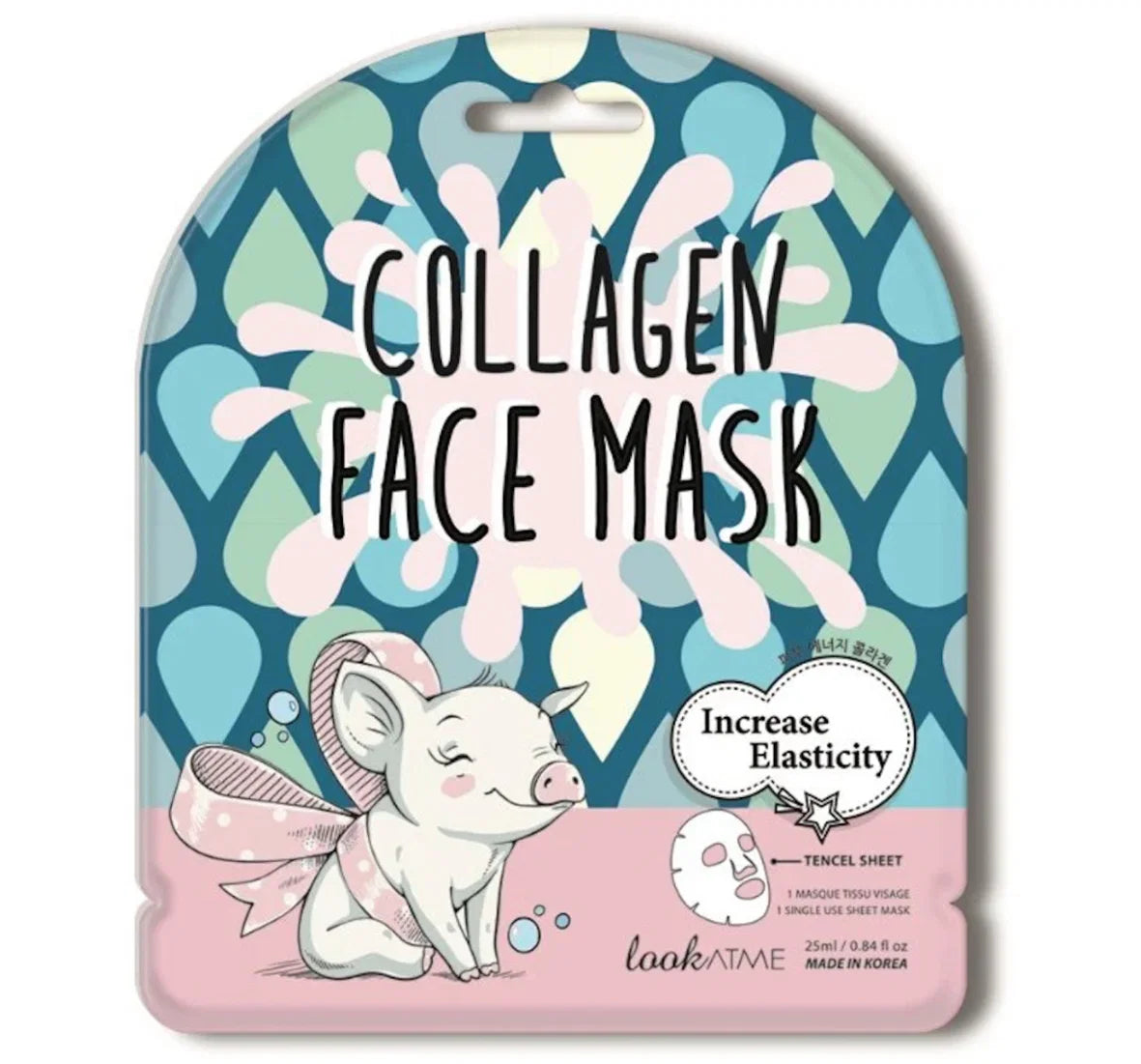 Look At Me lakštinė kaukė su kolagenu - elastingumui didinti 25 ml