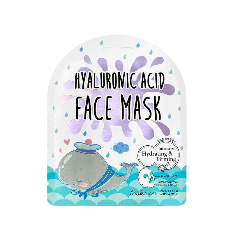 Look At Me stangrinamoji lakštinė kaukė su hialurono rūgštimi 25 ml