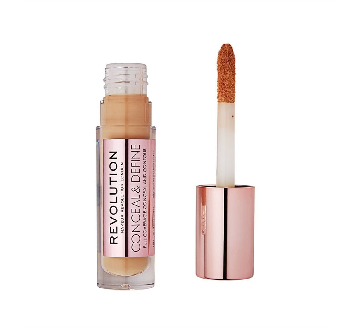 Makeup Revolution, Conceal & Define, Corrective, Liquid Concealer, C 12, 4 g