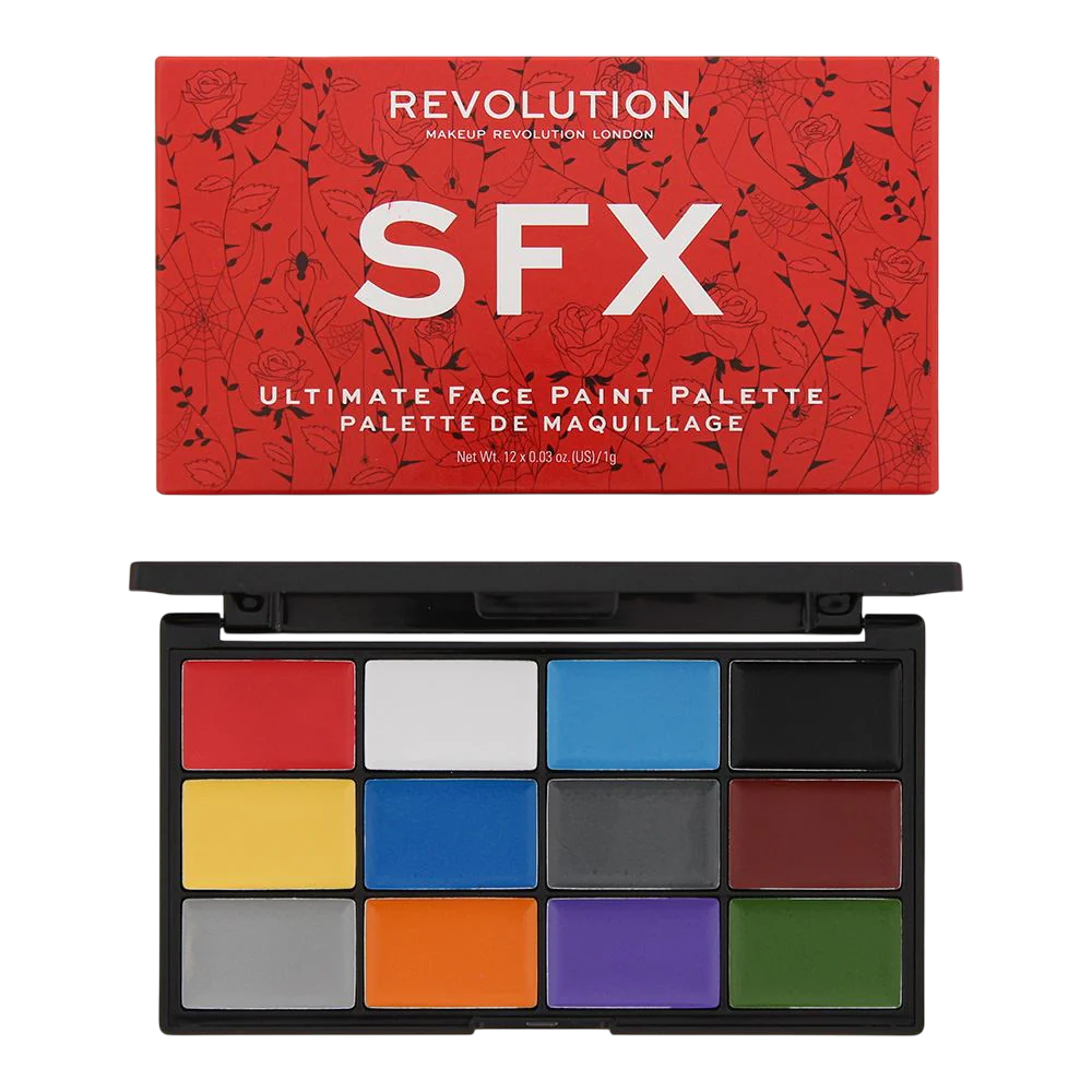 Makeup Revolution, Sfx, Face Palette, 12 Shades, 12 g