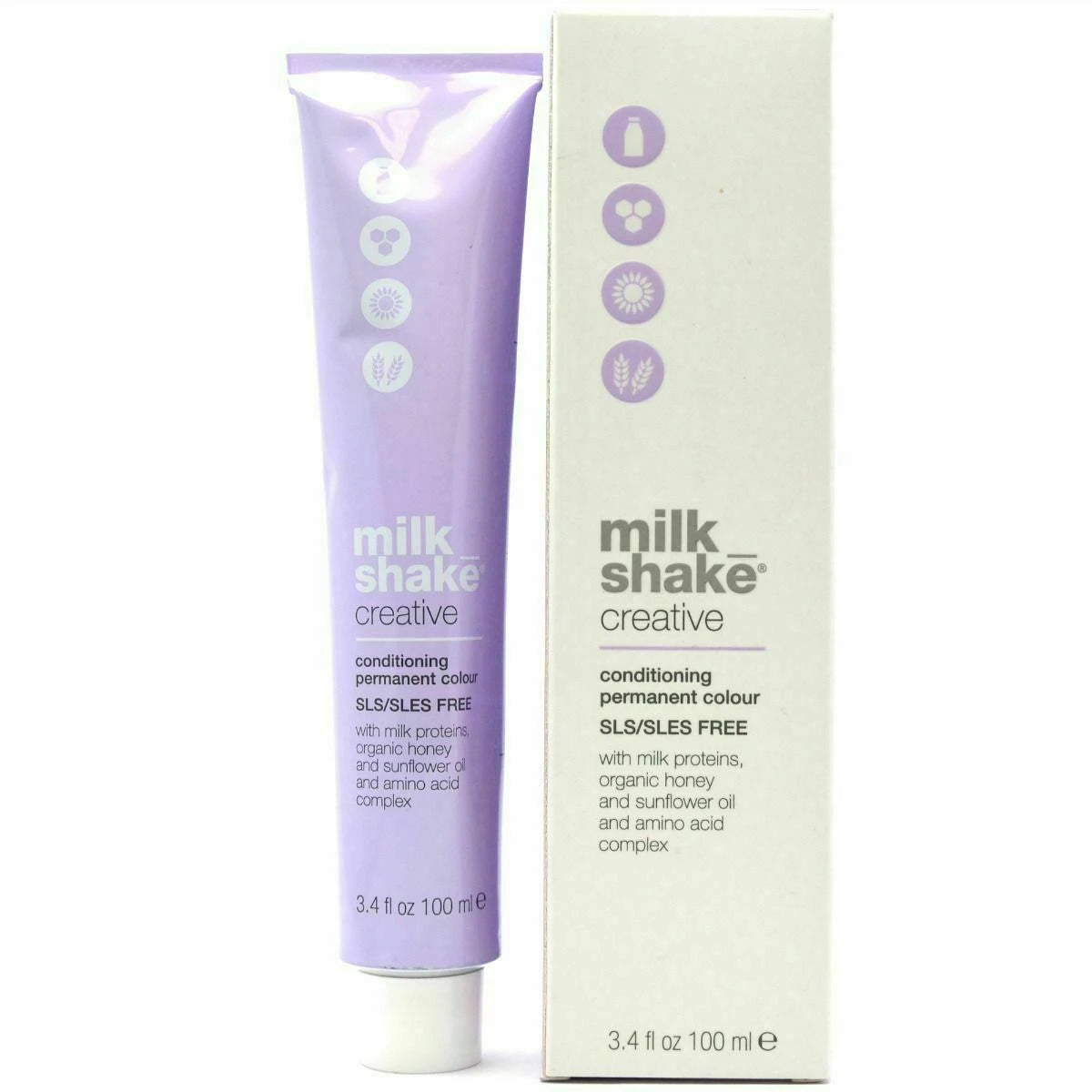 Milk Shake, Creative, SLS/SLES-Free, Permanent Hair Dye, 9.39G Golden Very Light Blond, 100 ml