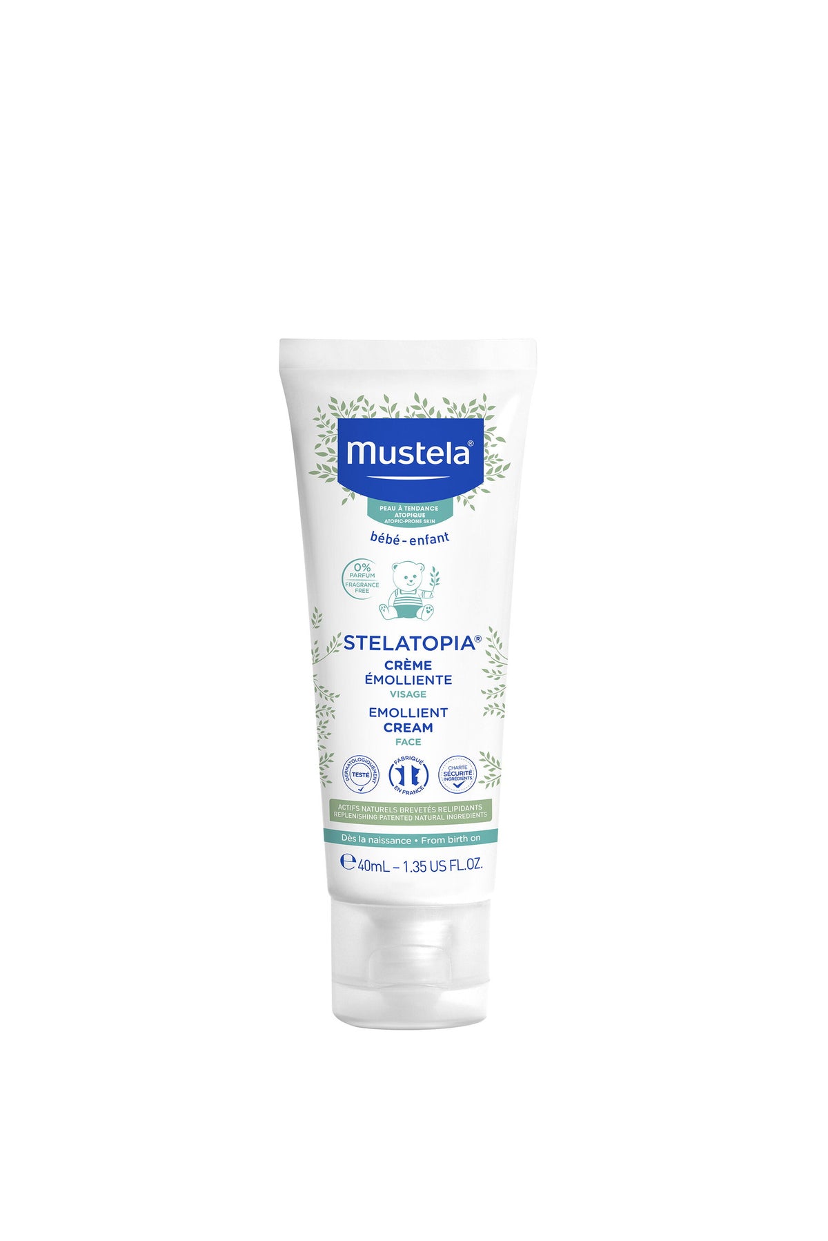 Mustela, Stelatopia, Sunflower, Emollient, Cream, For Face, 40 ml