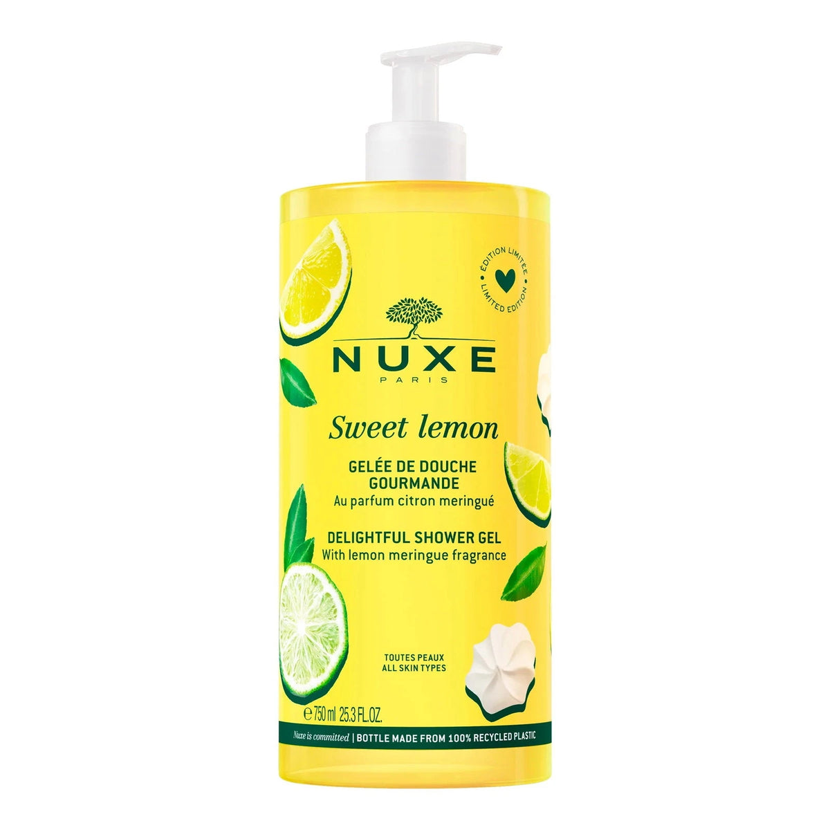 Nuxe, Sweet Lemon, Cleansing, Shower Gel, For All Skin Types, 750 ml
