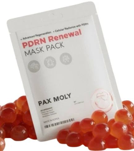 PaxMoly, Peptide Pdrn, drėkinanti ir regeneruojanti, lakštinė kaukė, veidui, dienai ir nakčiai, 25 ml