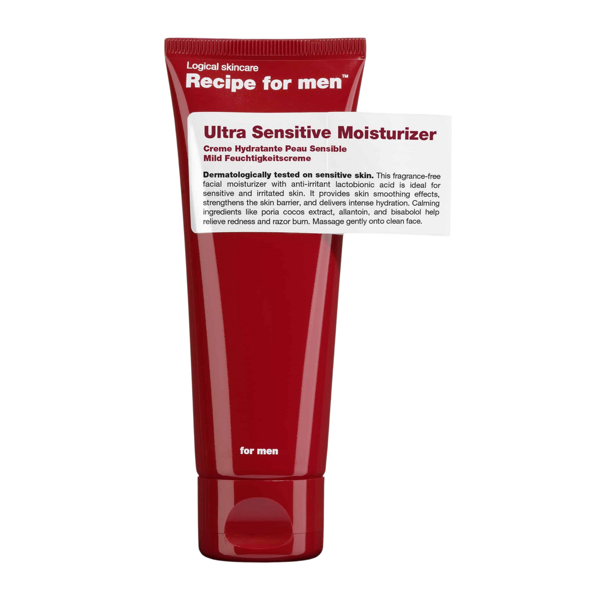 Recipe For Men itin jautriai odai skirtas drėkinamasis kremas 75 ml