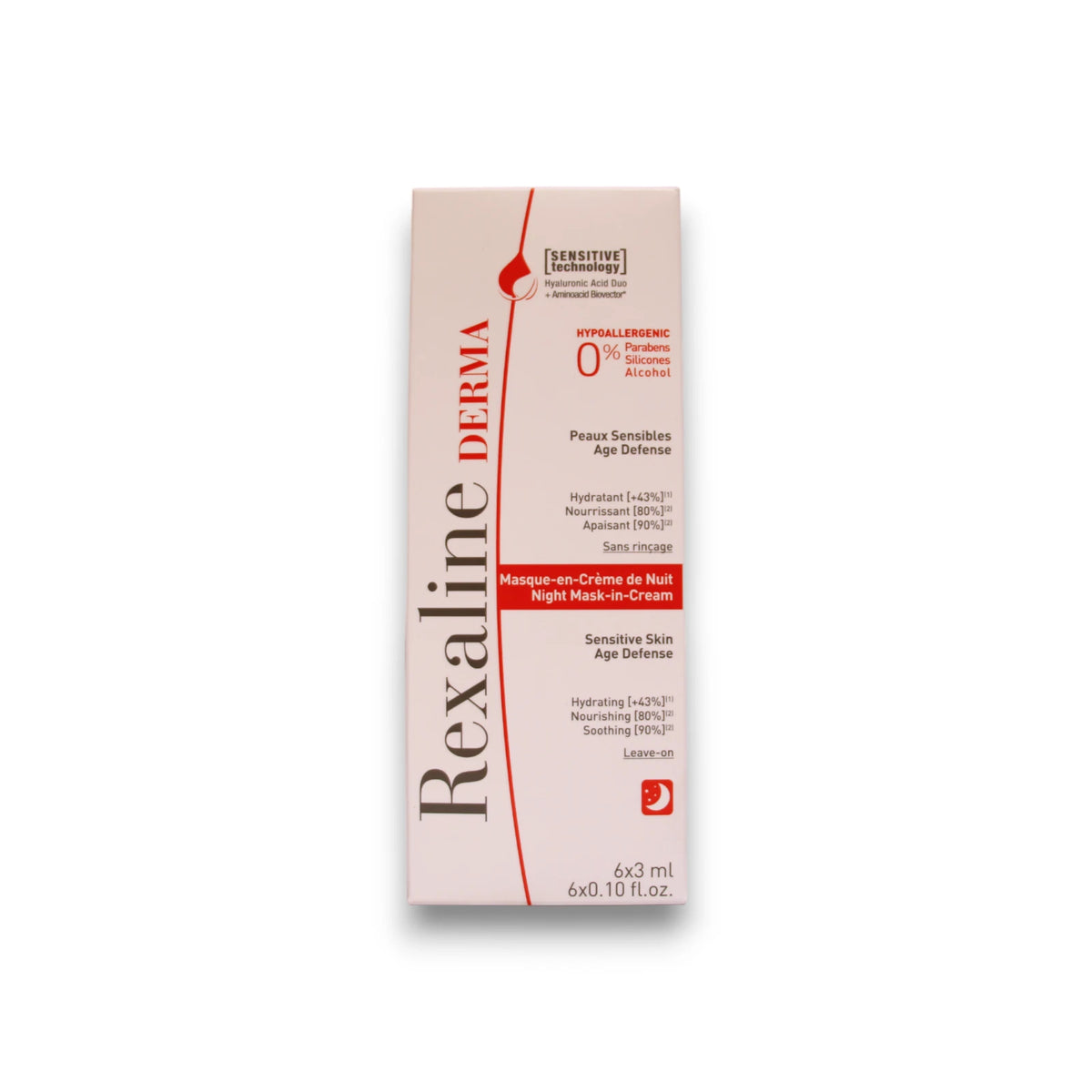 Set, Rexaline, Derma, Nourishing, Night Sleeping Mask, 6 pcs, 3 ml