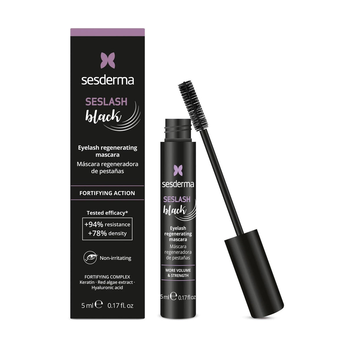 Sesderma, Seslash, Fortify, blakstienų tušas, 102, juoda, 5 ml