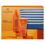 Set Collistar: Collistar, Moisturizing, Sunscreen Milk, SPF20, 200 ml *Tester + Collistar, After-Sun Shampoo, Moisturizing, For Hair & Body, 400 ml *Tester + Collistar, Travel Bag, GWP Textile Travel Bag