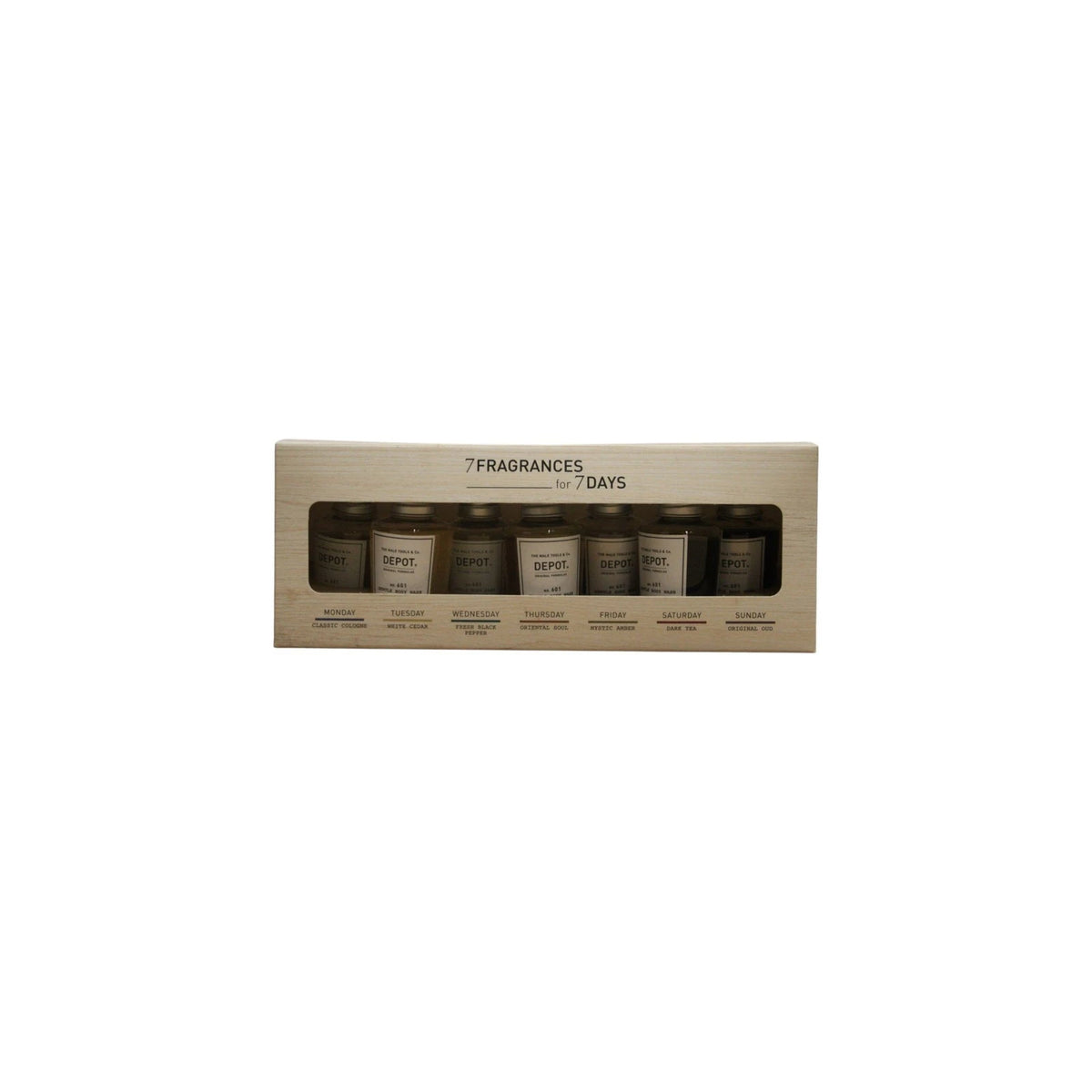 Rinkinys, Depot, 600 Body Solutions No. 601, valomasis kūno prausiklis, 7 vnt., 50 ml
