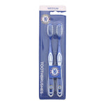 Set Duo, Epl, Chealsea, Toothbrush, Blue and White, 2 pcs