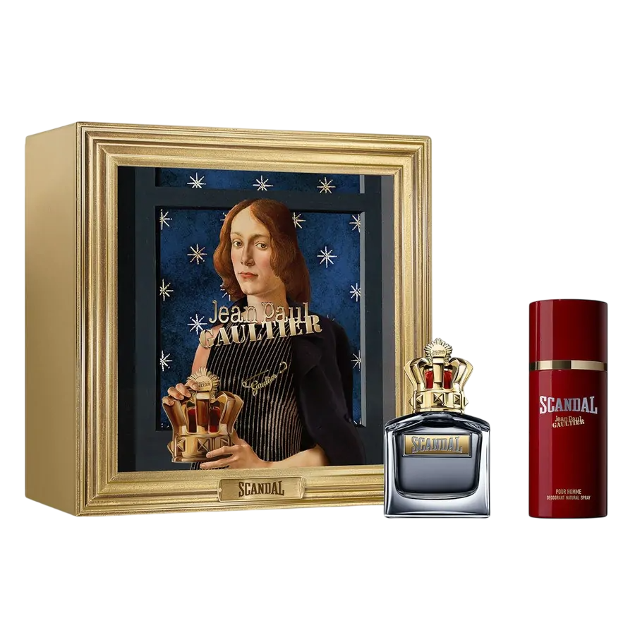 Set Jean Paul Gaultier: Scandal, Eau De Toilette, For Men, 100 ml + Scandal, Deodorant Spray, For Men, 150 ml