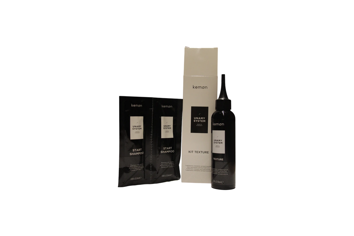 Rinkinys Kemon: Texture Fluid, plaukų losjono priežiūra, garbanų aktyvinimas, 125 ml + Start, plaukų šampūnas, 2 vnt., 20 ml
