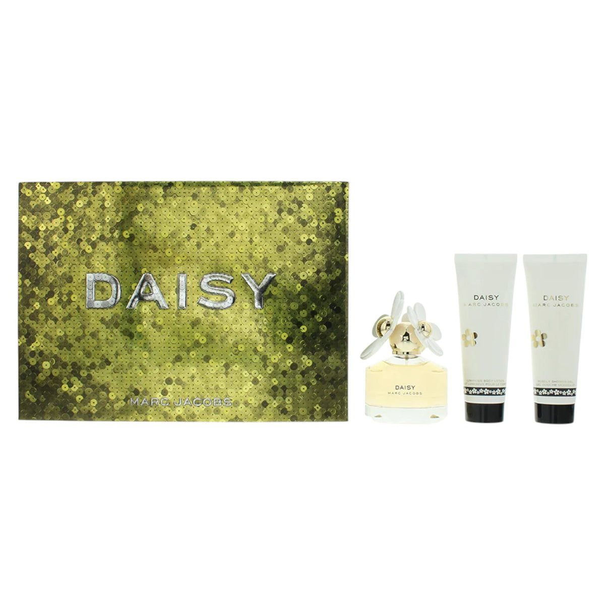 Set Marc Jacobs: Daisy, Eau De Toilette, For Women, 50 ml + Daisy, Hydrating, Body Lotion, 75 ml + Daisy, Shower Gel, All Skin Types, 75 ml