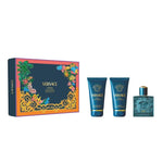 Set Versace: Eros, Eau De Parfum, For Men, 50 ml + Eros, Shower Gel, For All Skin Types, 50 ml + Eros, Hydrating, After-Shave Balm, 50 ml