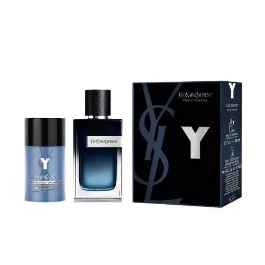 Set Yves Saint Laurent: Y Intense, Eau De Parfum, For Men, 100 ml + Y, Anti-Perspirant, Deodorant Stick, For Men, 75 g