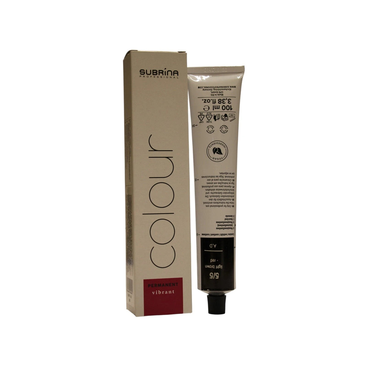 Subrina Professional, Essential Colour, Ilgalaikiai plaukų dažai, 5/5 , 100 ml