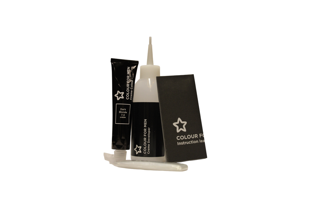 Superdrug Colour For Men pusiau-ilgalaikiai-plaukų-dažai-7.0-tamsi-blondinė-30-ml-Tester