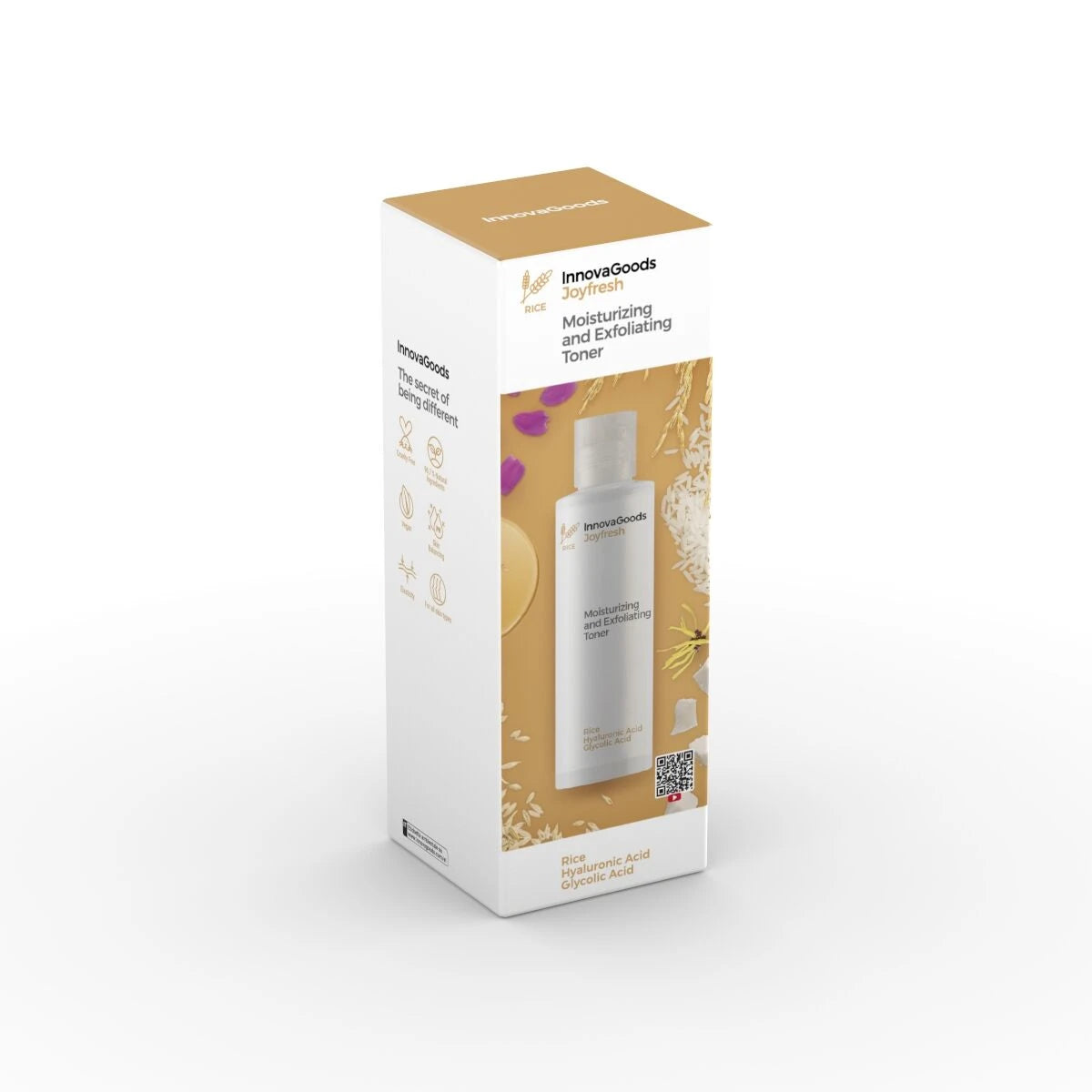 Moisturizing and Exfoliating Facial Toner Rice Joyfresh InnovaGoods 150 ml skincare packaging
