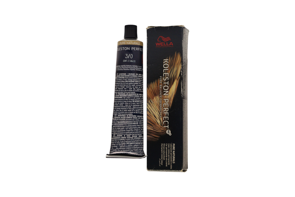 Wella Professionals Koleston Perfect Me+ ilgalaikiai plaukų dažai 3/0 tamsiai ruda 60 ml Tester