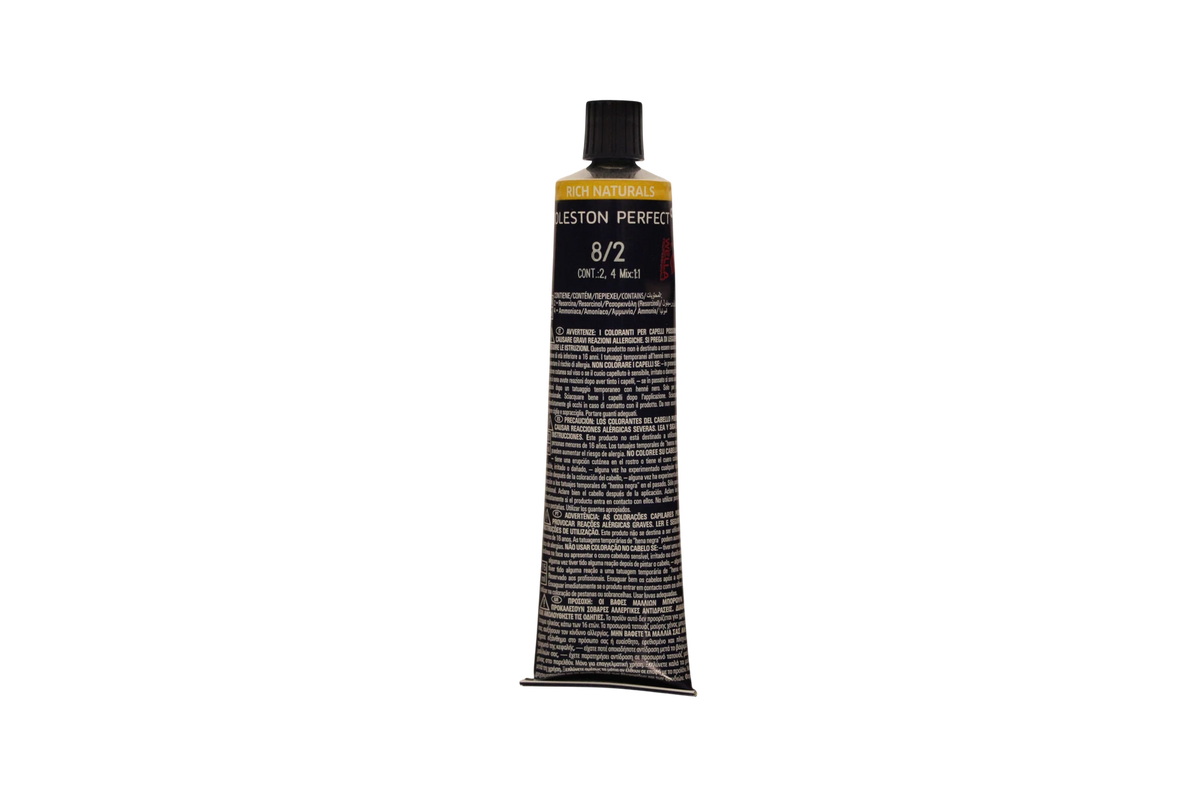 Wella Professionals, Koleston Perfect Me+, ilgalaikiai plaukų dažai, 8/2 matinė šviesi blondinė, 60 ml *Tester
